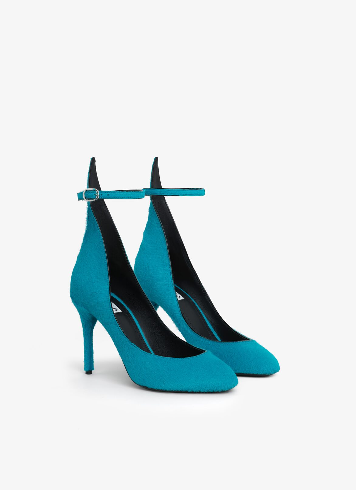 ESCARPINS DÉCOLLETÉ EN PONY ALAÏA ESCARPINS DÉCOLLETÉ EN PONY TURQUOISE